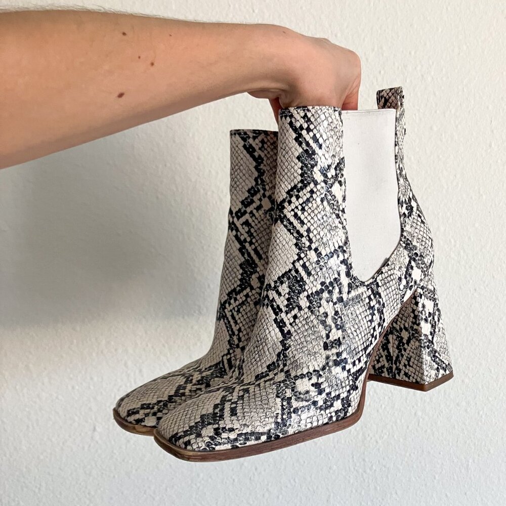 Circus NY by Sam Edelman Polly Square Toe Block Heel Booties